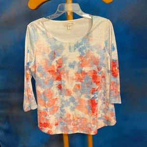 Coldwater Creek 3/4 length sleeve top